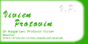 vivien protovin business card